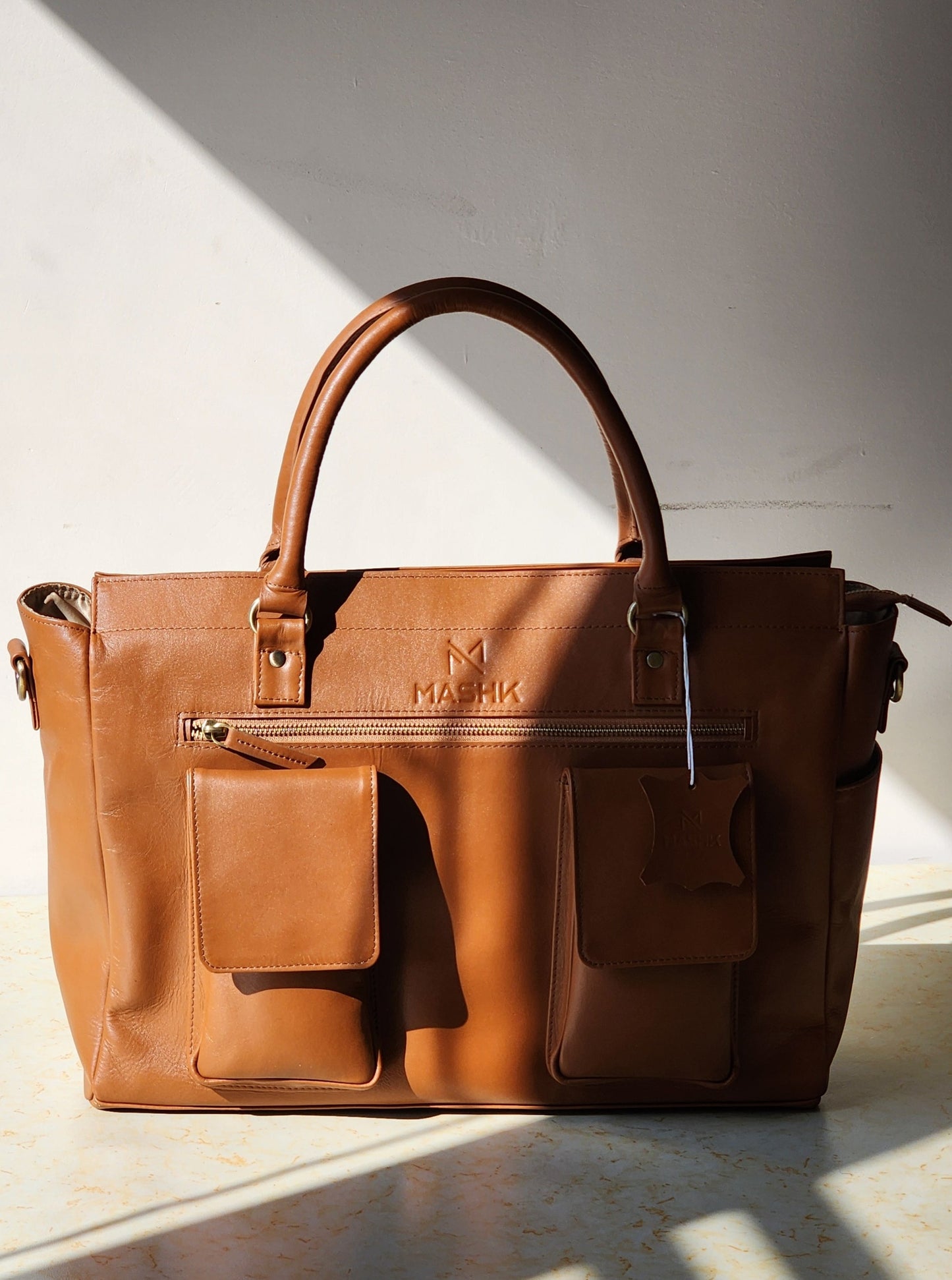 Olsen Tote – Cognac