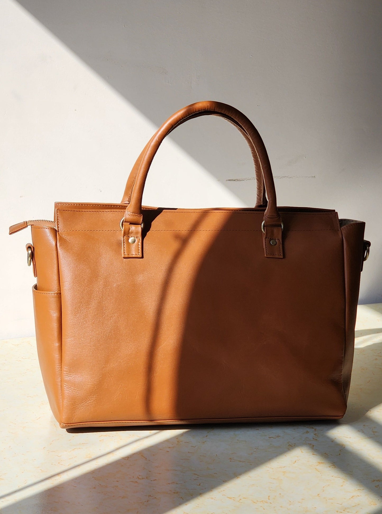 Olsen Tote – Cognac