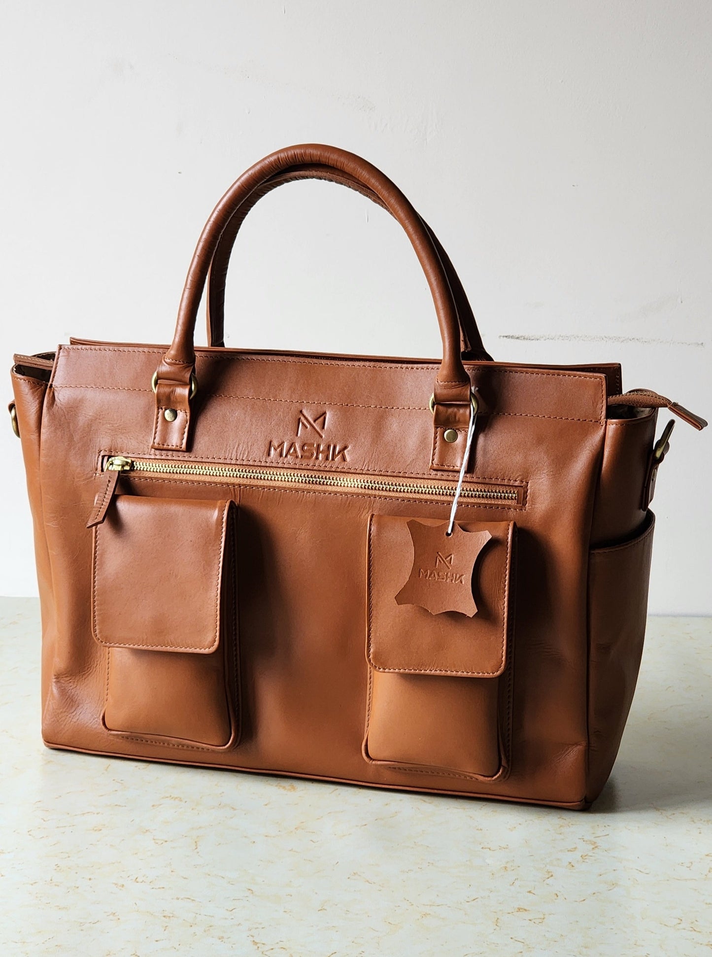 Olsen Tote – Cognac