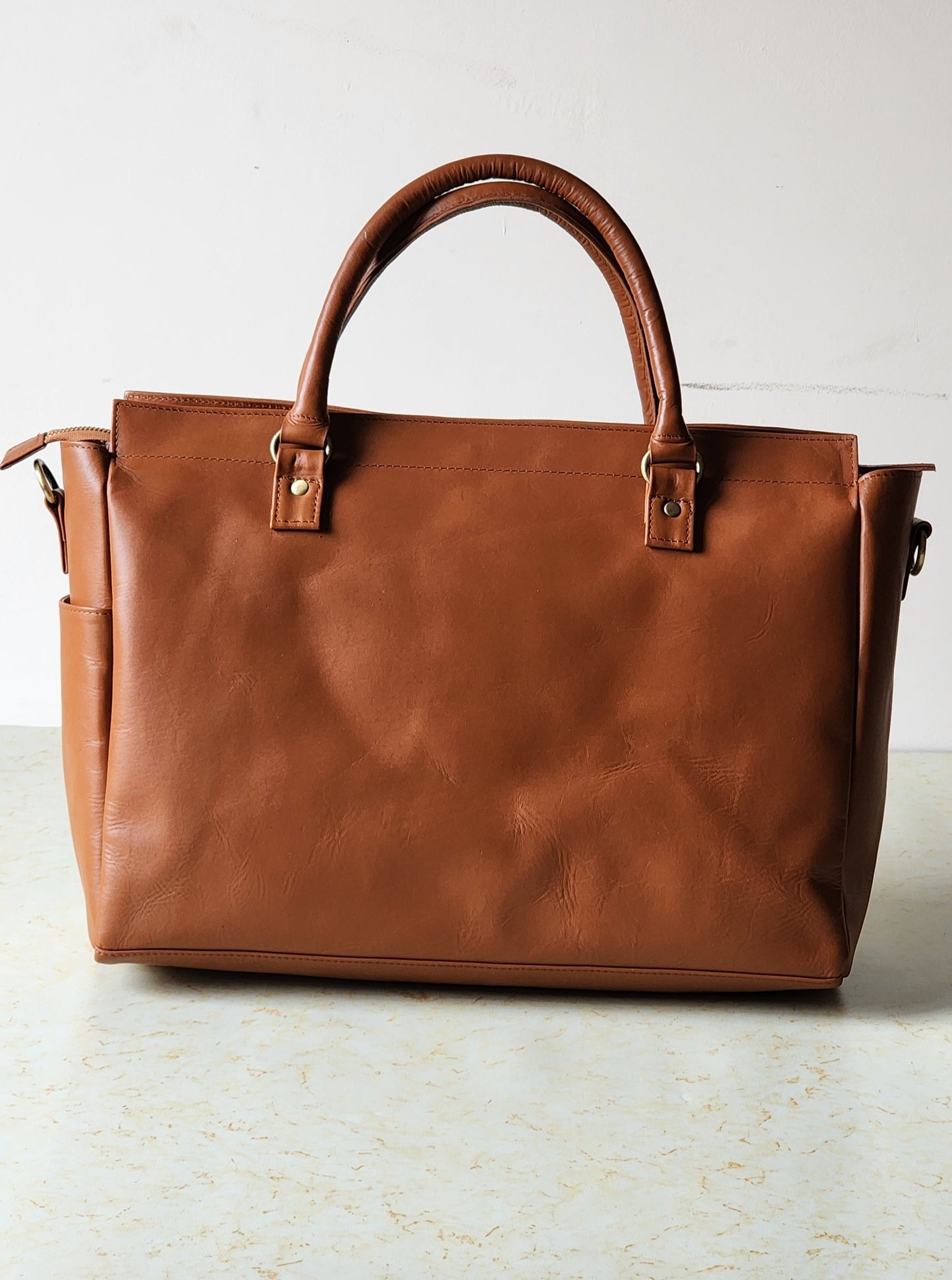 Olsen Tote – Cognac