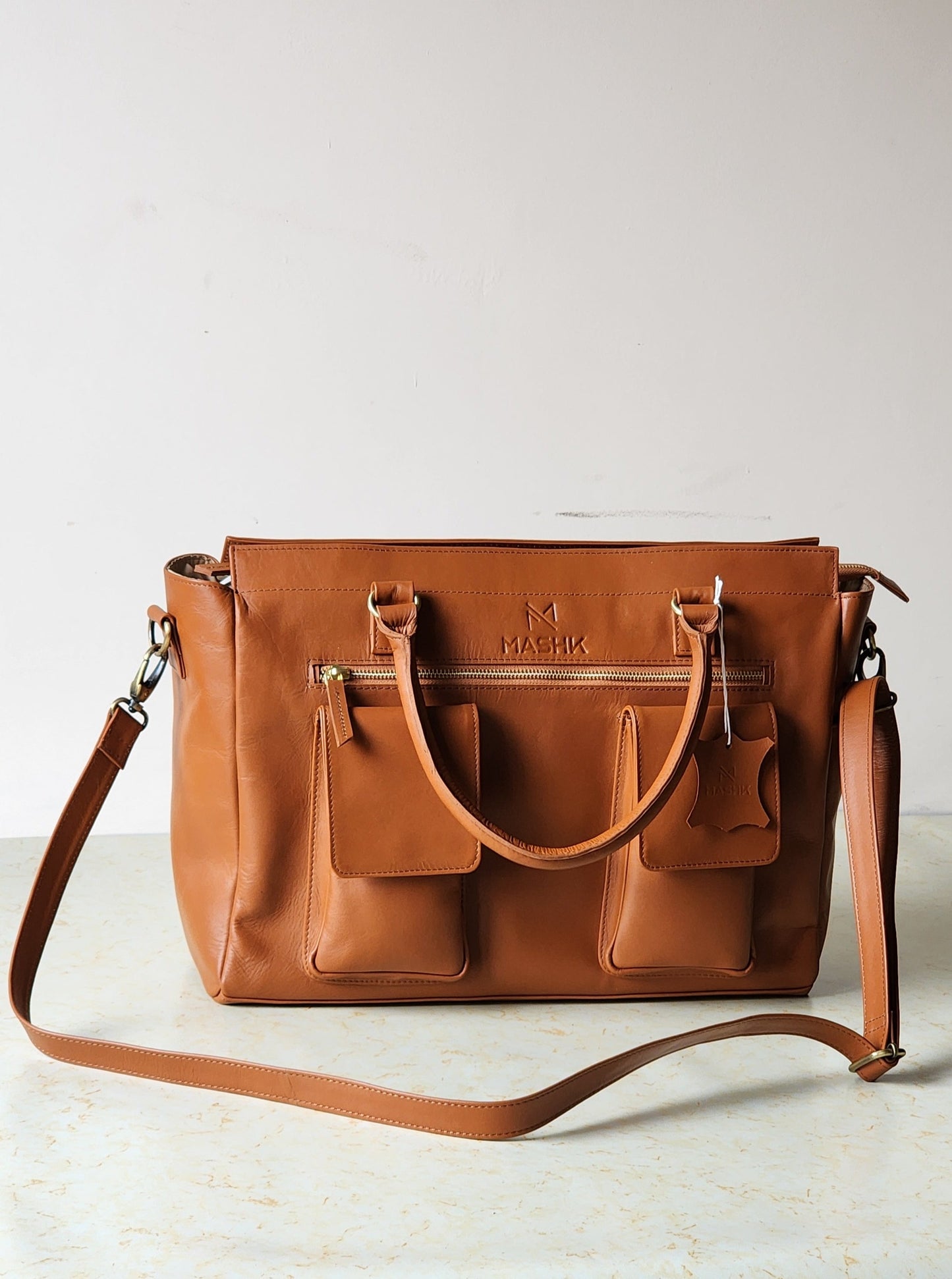 Olsen Tote – Cognac