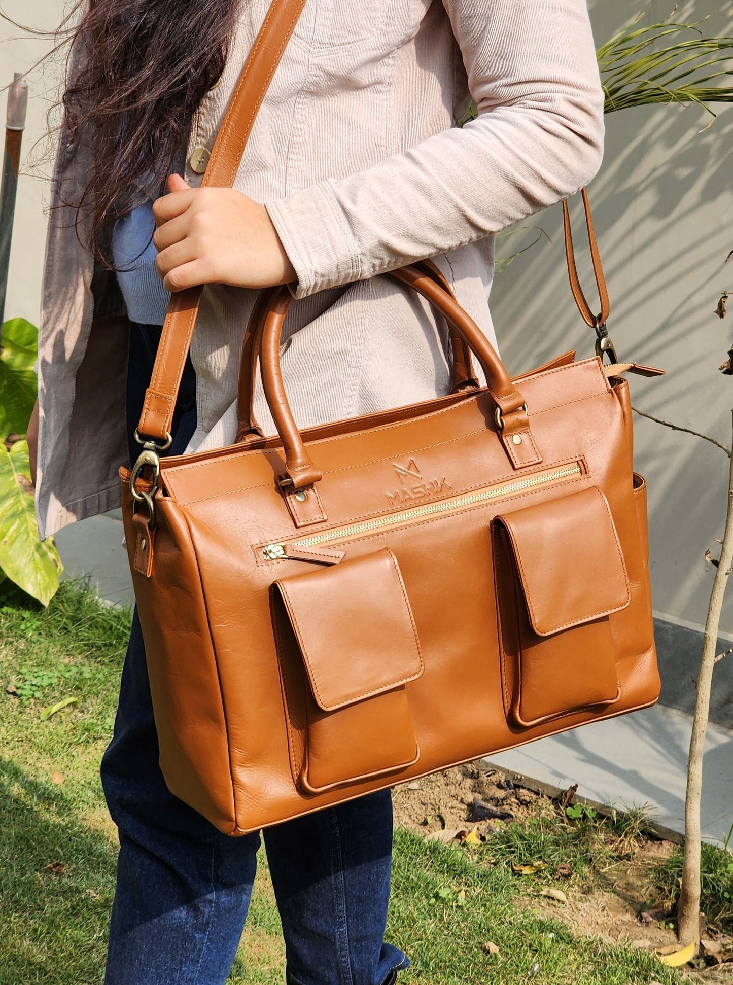 Olsen Tote – Cognac