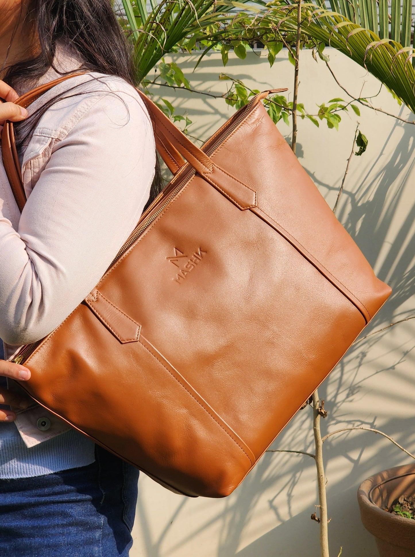 Diaz Tote – Cognac