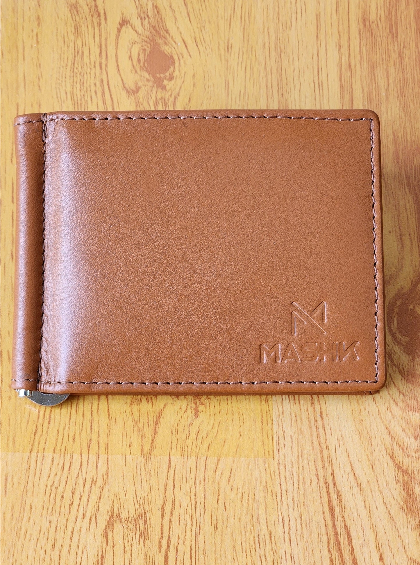 Money Clipper Card Holder - Cognac