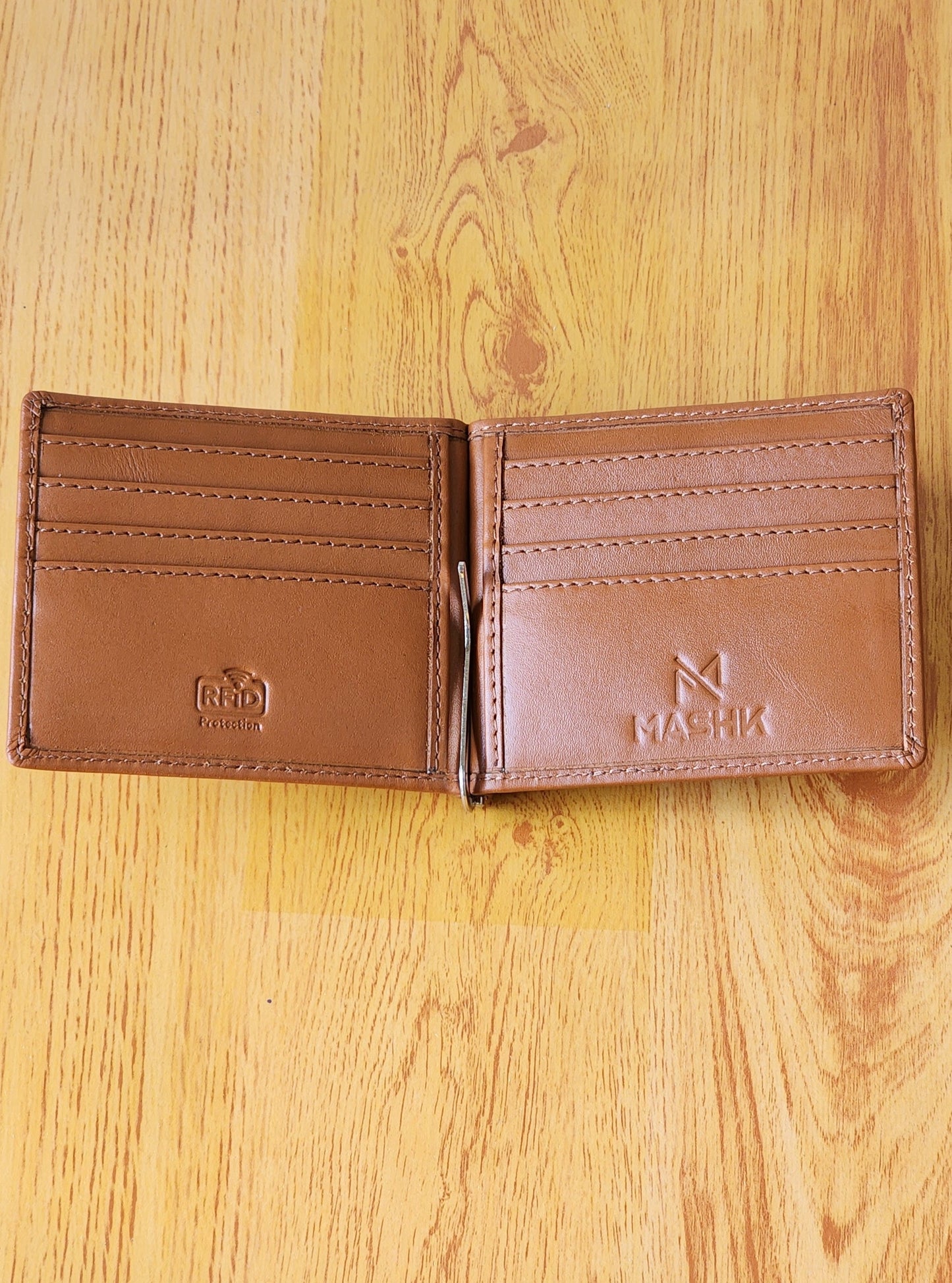 Money Clipper Card Holder - Cognac