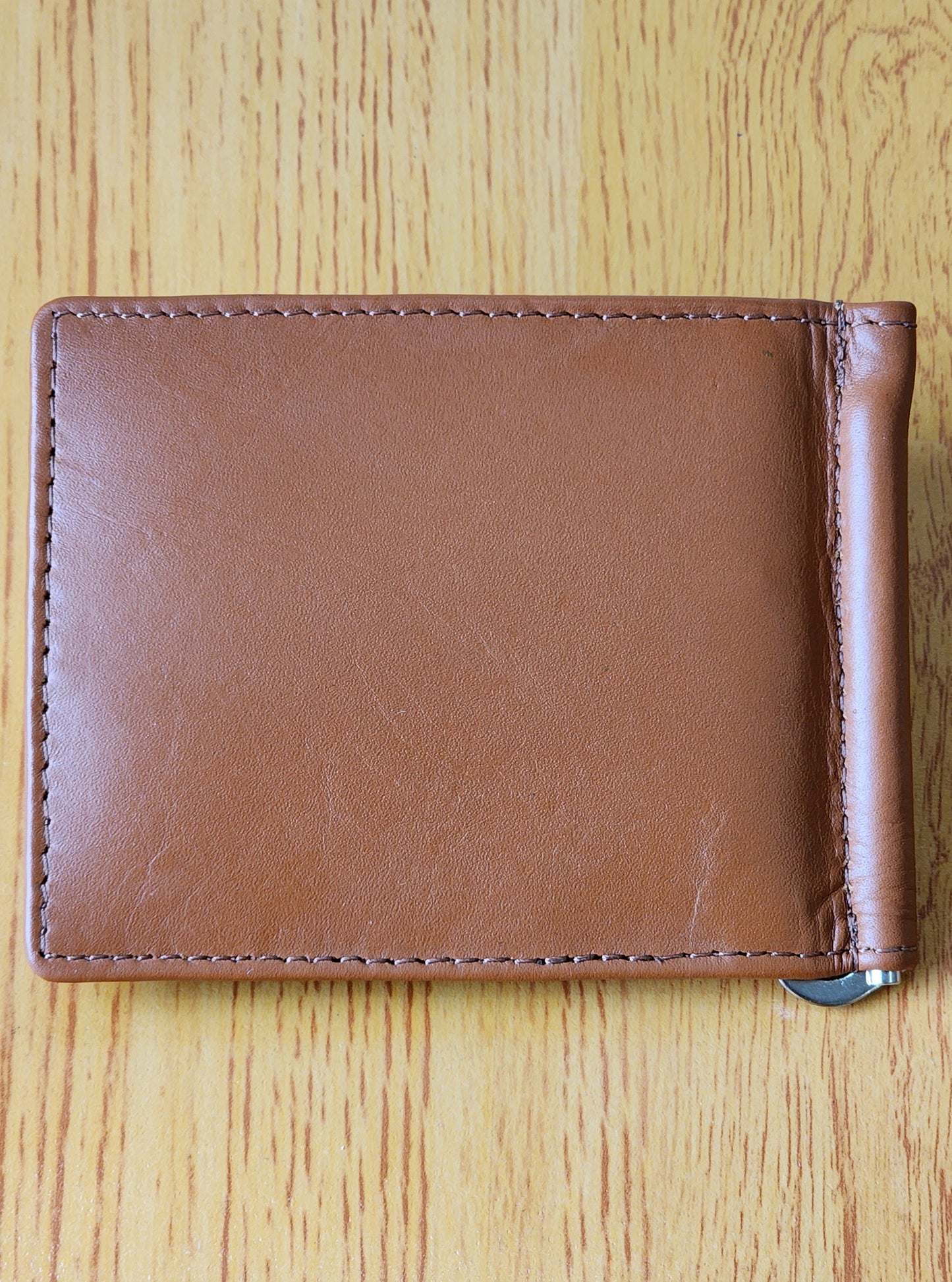 Money Clipper Card Holder - Cognac